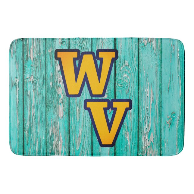 Alfombrilla De Baño Campo Primitivo de Madera Antigua (Anverso)