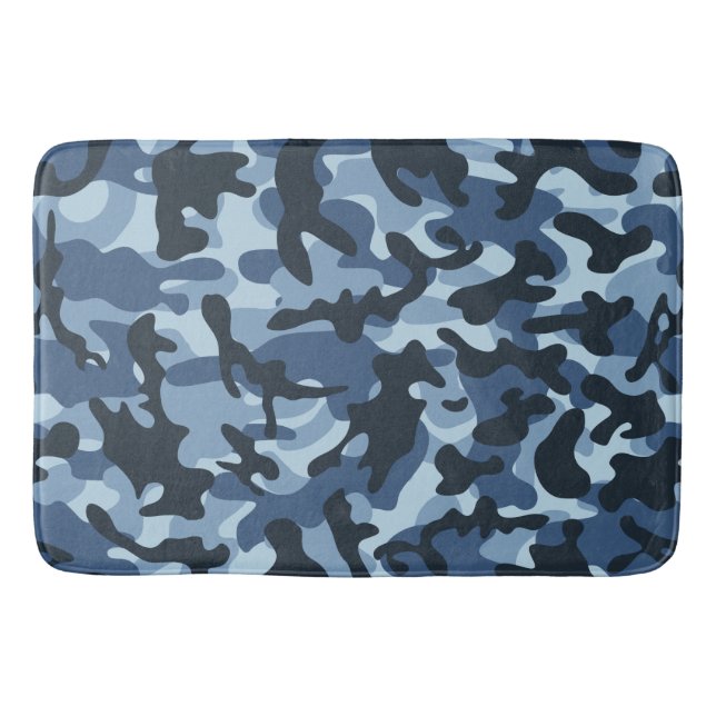 Alfombrilla De Baño Camuflaje azul (Anverso)