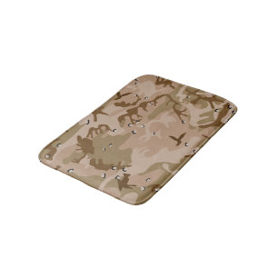 Alfombrilla De Baño Camuflaje del desierto con guijarros, militares, e