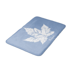 Alfombrilla De Baño Canada Bath Mat Blue Personalizado Canada Decoraci
