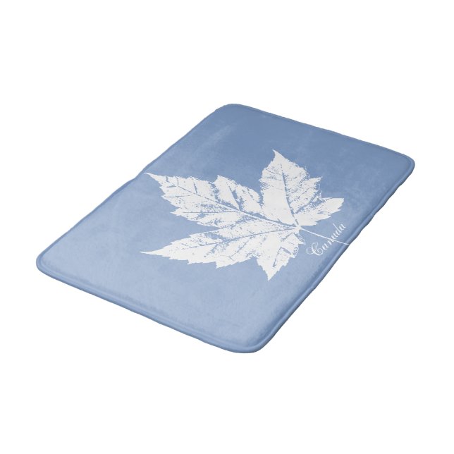 Alfombrilla De Baño Canada Bath Mat Blue Personalizado Canada Decoraci (Angular)
