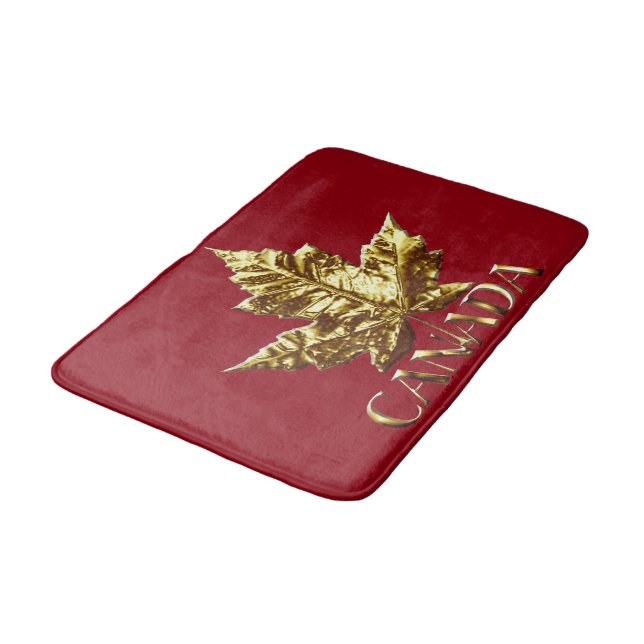 Alfombrilla De Baño Canada Bath Mat Gold Personalizado Canada Souvenir (Angular)