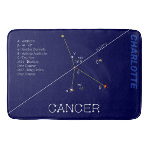 Alfombrilla De Baño Cáncer de Constelación Zodiaca
