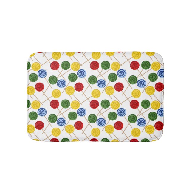 Alfombrilla De Baño Candy pattern | Lollies pattern | lollipop 21 (Anverso)