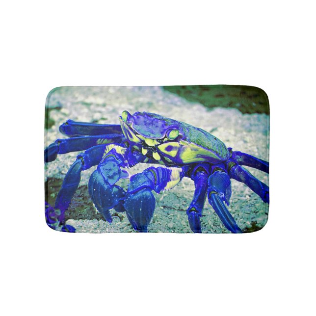Alfombrilla De Baño Cangrejo azul raro (Anverso)