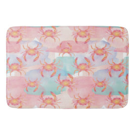 Alfombrilla De Baño Cangrejo de color acuático tropical Vísceras coste