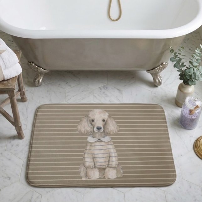 Alfombrilla De Baño Caniche Elegante  (Subido por el creador)