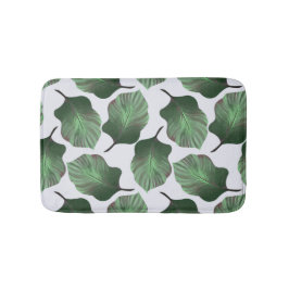 Alfombrilla De Baño Canna Tropicanna Tropical Leaves, Verde