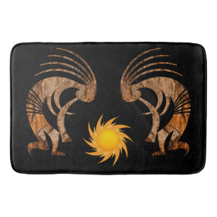 Alfombrilla De Baño Canvas de Kokopellis del Suroeste