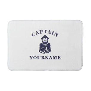 Alfombrilla De Baño Capitán Viejo Scruff con su nombre Bath Mat
