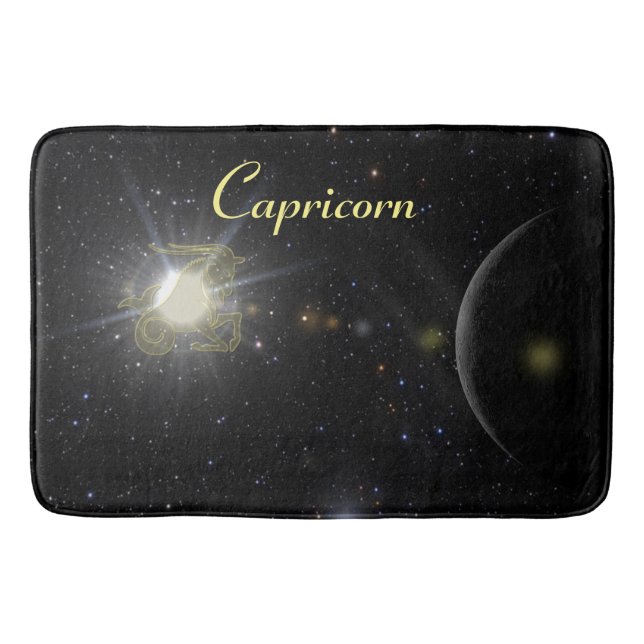 Alfombrilla De Baño Capricornio brillante (Anverso)