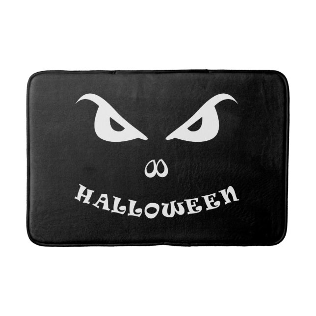 Alfombrilla De Baño Cara aterradora de Halloween (Anverso)