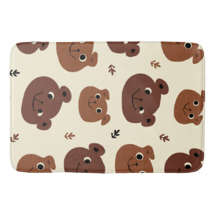 Alfombrilla De Baño Cara de oso divertida