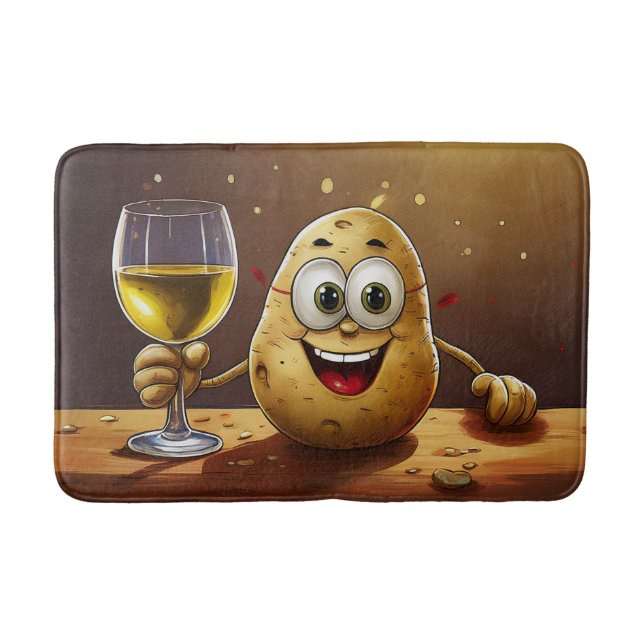 Alfombrilla De Baño Cara de Patata Feliz  (Anverso)