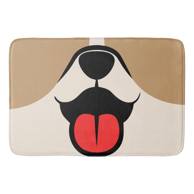 Alfombrilla De Baño Cara de perro (Anverso)