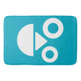 Alfombrilla De Baño Cara juguetona mínima atracción divertida