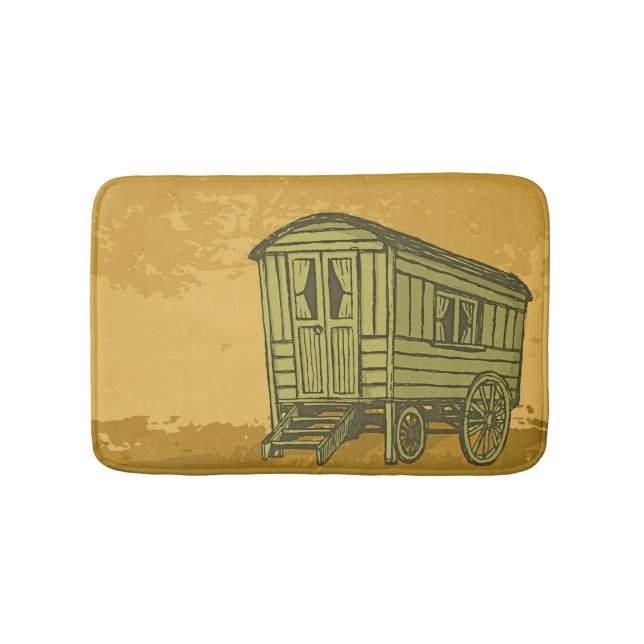 Alfombrilla De Baño Caravana gitana (Anverso)