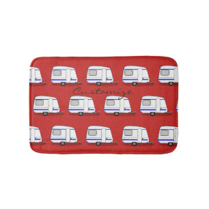 Alfombrilla De Baño Caravana gitana Thunder_Cove del remolque