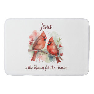Alfombrilla De Baño Cardenal Rojo de Navidad Jesús Razón de la Tempora