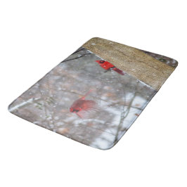 Alfombrilla De Baño Cardenales en la nieve