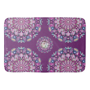 Alfombrilla De Baño Cardinal red Rosace