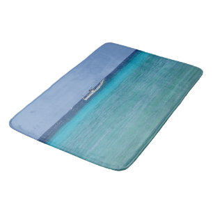 Alfombrilla De Baño Caribe azul