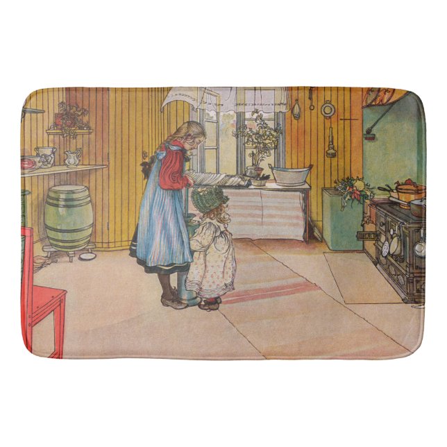 Alfombrilla De Baño Carl Larsson La Cocina (Anverso)