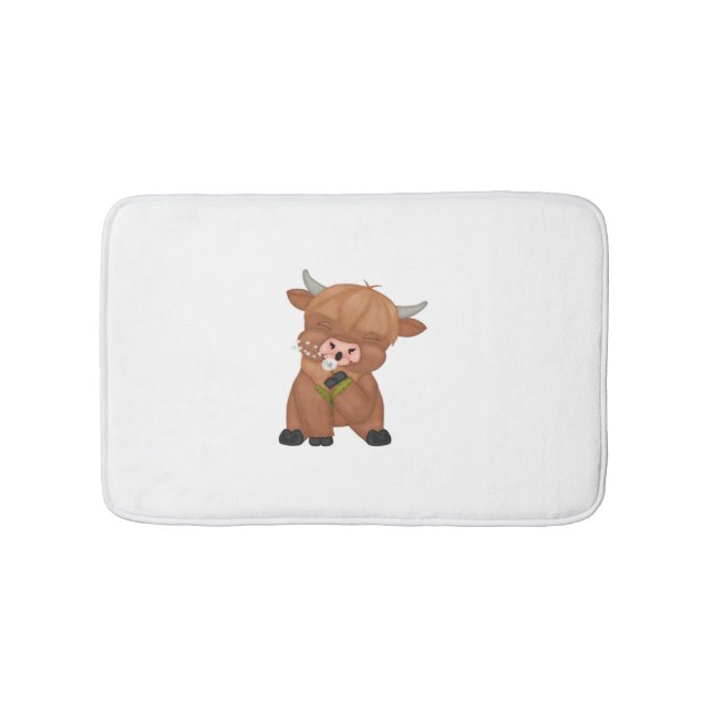 Alfombrilla De Baño Carne Highland Cow y Dandelion Puff Classic T-Shir (Anverso)