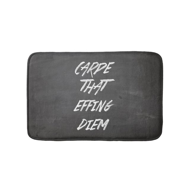 Alfombrilla De Baño Carpe Ese Diem De Effing (Anverso)