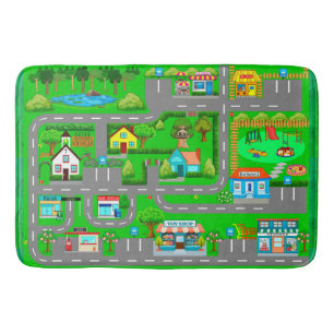 Alfombrilla De Baño Carreteras para coches
