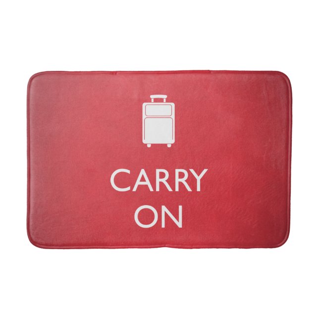 Alfombrilla De Baño CARRY ON - Equipaje - Funny Red (Anverso)