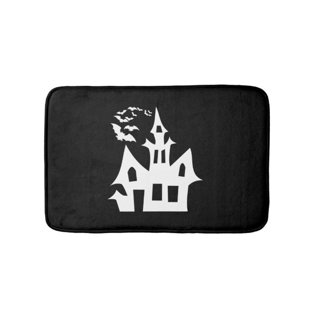 Alfombrilla De Baño casa de halloween (Anverso)