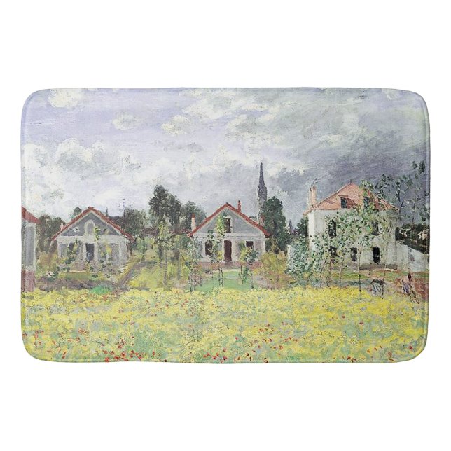 Alfombrilla De Baño Casas de Claude Monet (Anverso)