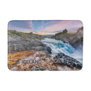 Alfombrilla De Baño Cascadas Geitafoss, Islandia