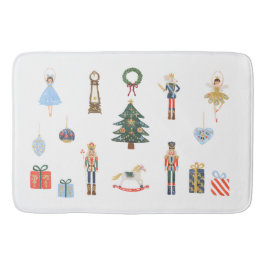 Alfombrilla De Baño Cascanueces Encantador de Vacaciones de Navidad