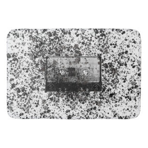 Alfombrilla De Baño Casete de audio retro