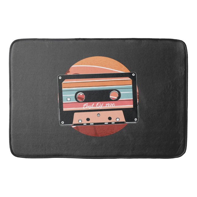 Alfombrilla De Baño Casete de época (Anverso)