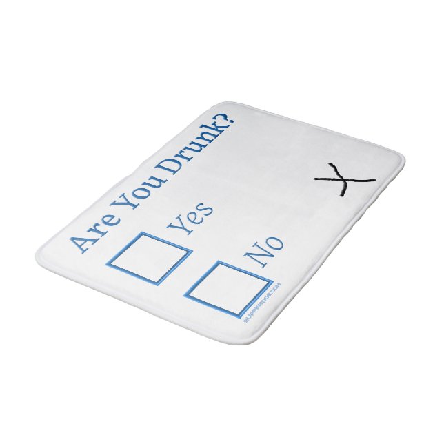 Alfombrilla De Baño Casillas de verificación SlipperyJoe's Are You Dru (Angular)