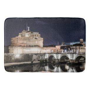 Alfombrilla De Baño Castel Sant Angelo de noche en Roma