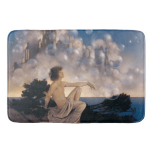 Alfombrilla De Baño Castillos en el Aire de Maxfield Parrish 1904 Fant