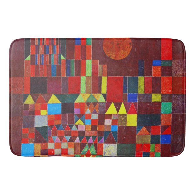 Alfombrilla De Baño Castle y Sun, Paul Klee (Anverso)