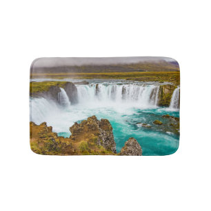 Alfombrilla De Baño Catarata de Godafoss, Islandia