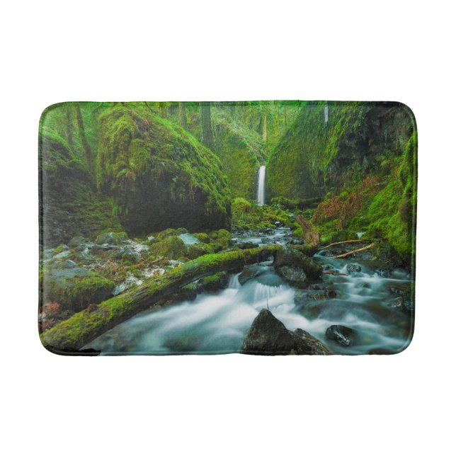 Alfombrilla De Baño Cataratas | Cataratas Grotto, Oregón (Anverso)