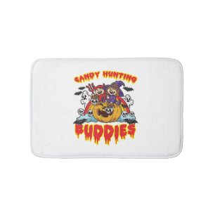 Alfombrilla De Baño Caza de dulces Buda Costume gemelo Halloween