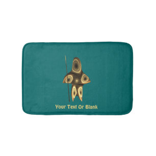 Alfombrilla De Baño Cazador inuit fractal