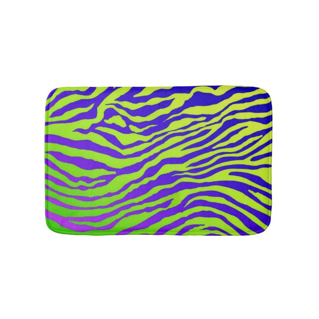 Alfombrilla De Baño Cebra verde (Anverso)