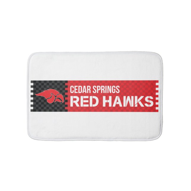 Alfombrilla De Baño Cedar Springs Red Hawks (Anverso)