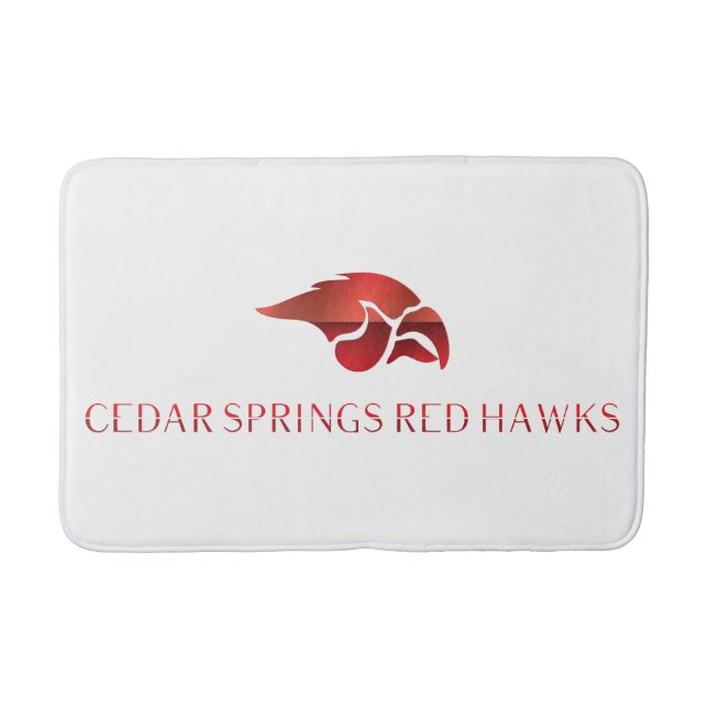 Alfombrilla De Baño Cedar Springs Red Hawks #7 (Anverso)