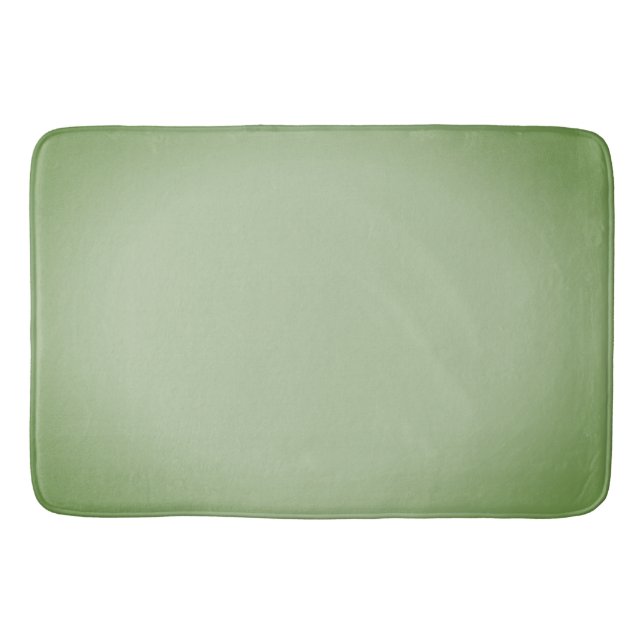 Alfombrilla De Baño Celadón Verde Jade Sólido (Anverso)