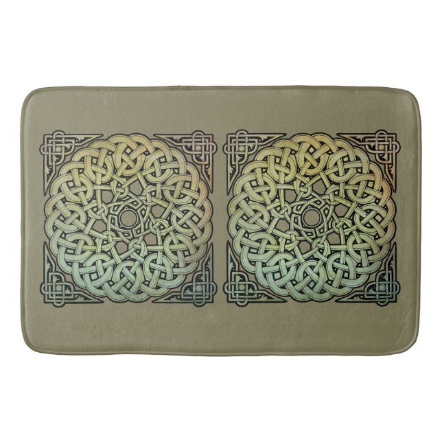 Alfombrilla De Baño Celtic Knotwork Mandala (Anverso)
